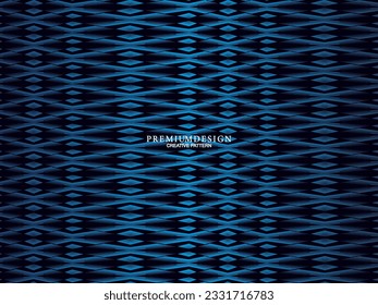 Premium background design with diagonal dark blue stripes pattern. Vector horizontal template for digital lux business banner, contemporary formal invitation, luxury voucher, prestigious gift certific