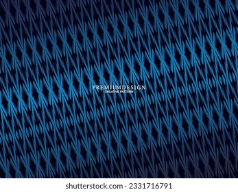Premium-Hintergrund-Design mit diagonal dunkelblauen Streifen Muster. Horizontale Vektorvorlage für Digital Lux Business Banner, zeitgenössische formelle Einladung, Luxusgutschein, angesehenes Geschenkzertifikat