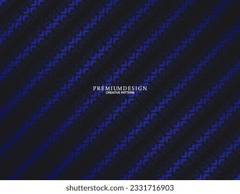 Diseño de fondo premium con rayas azul oscuro diagonal. Plantilla horizontal vectorial para banner digital lux business, invitación formal contemporánea, cupón de lujo, regalo prestigioso certific