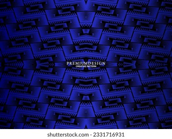 Premium background design with diagonal dark blue stripes pattern. Vector horizontal template for digital lux business banner, contemporary formal invitation, luxury voucher, prestigious gift certific