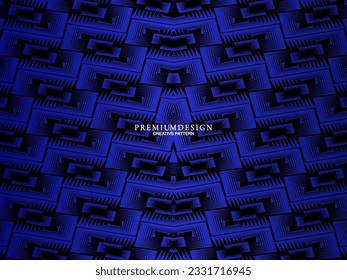 Premium background design with diagonal dark blue stripes pattern. Vector horizontal template for digital lux business banner, contemporary formal invitation, luxury voucher, prestigious gift certific
