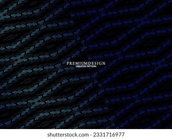 Diseño de fondo premium con rayas azul oscuro diagonal. Plantilla horizontal vectorial para banner digital lux business, invitación formal contemporánea, cupón de lujo, regalo prestigioso certific