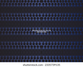 Premium background design with diagonal dark blue stripes pattern. Vector horizontal template for digital lux business banner, contemporary formal invitation, luxury voucher, prestigious gift certific