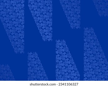Premium background design with diagonal dark blue stripes pattern. Vector horizontal template for digital lux business banner, contemporary formal invitation, luxury voucher, prestigious gift certific