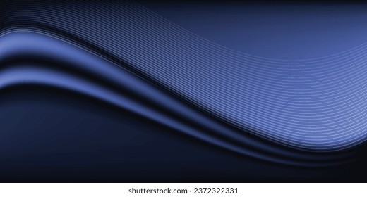 Premium background design with diagonal dark blue line pattern. Vector horizontal template for digital lux business banner,
