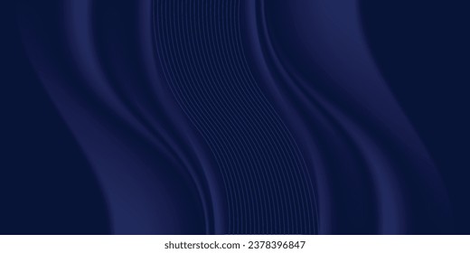 Premium background design with diagonal dark blue line pattern. Vector horizontal template for digital lux business banner, contemporary formal invitation, luxury voucher. vector ilustrasi eps 10