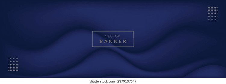 Premium background design with diagonal dark blue line pattern. Vector horizontal template for digital lux business banner, contemporary formal invitation, luxury voucher