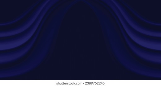 Premium background design with diagonal dark blue and gold line pattern. Vector horizontal template for digital lux business banner, formal invitation, luxury voucher. eps10