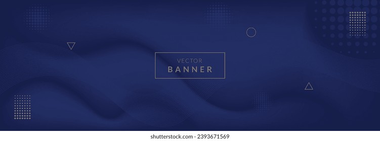 Premium background design with diagonal dark blue line pattern. Vector horizontal template for digital lux business banner, contemporary formal invitation, luxury voucher