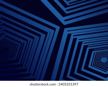 Premium background design with diagonal dark blue stripes pattern. Vector horizontal template for digital lux business banner, contemporary formal invitation, luxury voucher, prestigious gift certific