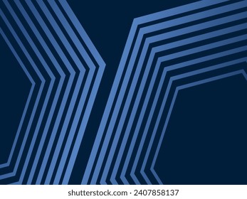 Premium background design with diagonal dark blue stripes pattern. Vector horizontal template for digital lux business banner, contemporary formal invitation, luxury voucher, gift certificate.