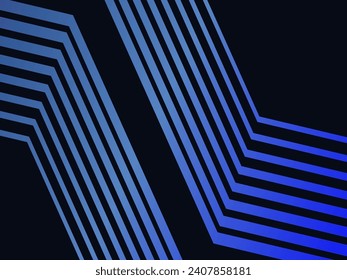 Premium background design with diagonal dark blue stripes pattern. Vector horizontal template for digital lux business banner, contemporary formal invitation, luxury voucher, gift certificate.
