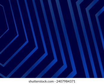 Premium-Hintergrund-Design mit diagonal dunkelblauen Streifen Muster. Vektorhorizontales Template für Digital Lux Business Banner, zeitgenössische formelle Einladung, Luxusgutschein, Geschenkgutschein.