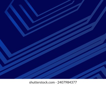 Premium background design with diagonal dark blue stripes pattern. Vector horizontal template for digital lux business banner, contemporary formal invitation, luxury voucher, gift certificate.