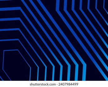 Premium background design with diagonal dark blue stripes pattern. Vector horizontal template for digital lux business banner, contemporary formal invitation, luxury voucher, gift certificate.