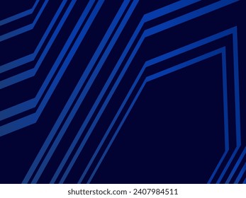 Diseño de fondo premium con rayas azul oscuro diagonal. Plantilla horizontal vectorial para banner digital lux business, invitación formal contemporánea, vale de lujo, certificado de regalo.