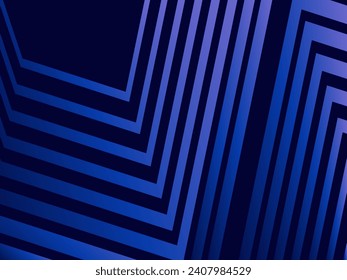 Diseño de fondo premium con rayas azul oscuro diagonal. Plantilla horizontal vectorial para banner digital lux business, invitación formal contemporánea, vale de lujo, certificado de regalo.