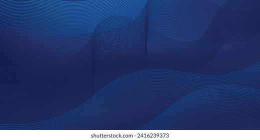 Premium background design with diagonal dark blue stripes pattern. Vector horizontal template for digital luxury business banner, formal 