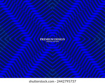 Premium background design with diagonal dark blue stripes pattern. Vector horizontal template for digital lux business banner, contemporary formal invitation, luxury voucher, prestigious gift certific