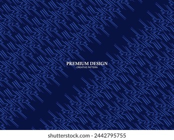 Premium background design with diagonal dark blue stripes pattern. Vector horizontal template for digital lux business banner, contemporary formal invitation, luxury voucher, prestigious gift certific