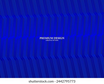 Premium background design with diagonal dark blue stripes pattern. Vector horizontal template for digital lux business banner, contemporary formal invitation, luxury voucher, prestigious gift certific