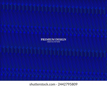 Diseño de fondo premium con patrón diagonal de rayas azul oscuro. Plantilla horizontal vectorial para banner de negocios lux digital, invitación formal contemporánea, vale de lujo, certific de regalo prestigioso