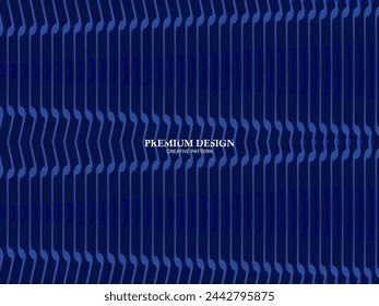 Premium background design with diagonal dark blue stripes pattern. Vector horizontal template for digital lux business banner, contemporary formal invitation, luxury voucher, prestigious gift certific