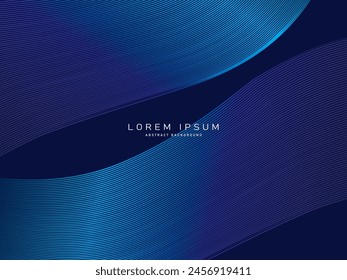 Premium background design with diagonal dark blue stripes pattern. Vector horizontal template for digital lux business banner, contemporary formal invitation, luxury voucher, prestigious gift certifi