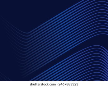 Premium background design with diagonal dark blue stripes pattern. Vector horizontal template for digital lux business banner, contemporary formal invitation, luxury voucher, prestigious gift certific