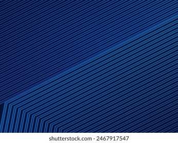 Premium background design with diagonal dark blue stripes pattern. Vector horizontal template for digital lux business banner, contemporary formal invitation, luxury voucher, prestigious gift certific
