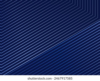 Diseño de fondo de Premium con patrón diagonal de rayas azul oscuro. Plantilla Horizontal de Vector para el Anuncio de negocios digital lux, invitación formal contemporánea, vale de lujo, certific de regalo prestigioso