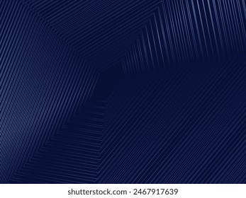 Premium background design with diagonal dark blue stripes pattern. Vector horizontal template for digital lux business banner, contemporary formal invitation, luxury voucher, prestigious gift certific