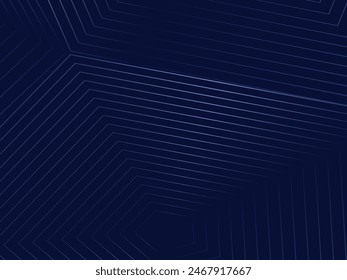 Premium background design with diagonal dark blue stripes pattern. Vector horizontal template for digital lux business banner, contemporary formal invitation, luxury voucher, prestigious gift certific