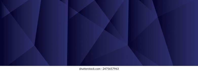 Diseño de fondo de Premium con patrón diagonal de rayas azul oscuro. Plantilla Horizontal de Vector para el Anuncio de negocios de lujo digital