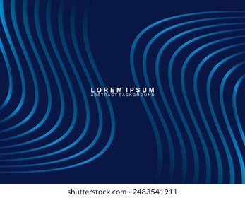 Premium background design with diagonal dark blue stripes pattern. Vector horizontal template for digital luxury business banner, contemporary formal invitation, luxury voucher, gift certificate, etc.