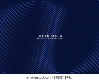 Premium background design with diagonal dark blue stripes pattern. Vector horizontal template for digital luxury business banner, contemporary formal invitation, luxury voucher, gift certificate, etc.