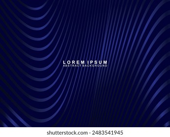 Premium background design with diagonal dark blue stripes pattern. Vector horizontal template for digital luxury business banner, contemporary formal invitation, luxury voucher, gift certificate, etc.