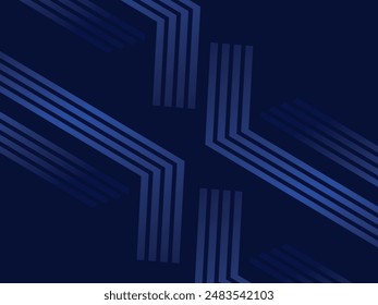 Premium background design with diagonal dark blue stripes pattern. Vector horizontal template for digital luxury business banner, contemporary formal invitation, luxury voucher, gift certificate, etc.