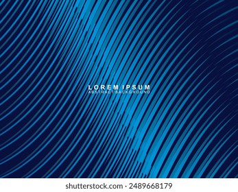 Premium background design with diagonal dark blue stripes pattern. Vector horizontal template for digital luxury business banner, contemporary formal invitation, luxury voucher, gift certificate, etc.