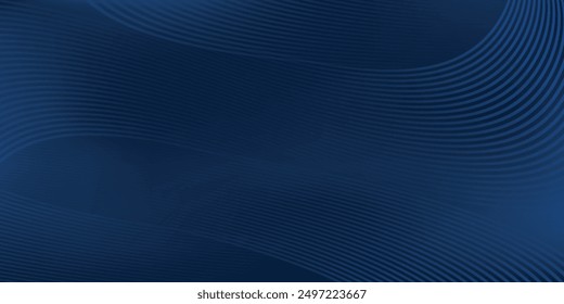 Diseño de fondo de Premium con patrón diagonal de líneas azul oscuro. Plantilla Horizontal del Vector para el Anuncio de negocios lujoso digital, invitación formal contemporánea EPS 10