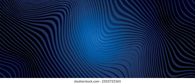 Diseño de fondo de Premium con patrón de línea azul oscuro diagonal. Plantilla Horizontal del Vector para el Anuncio empresarial digital de Lux, invitación formal contemporánea,