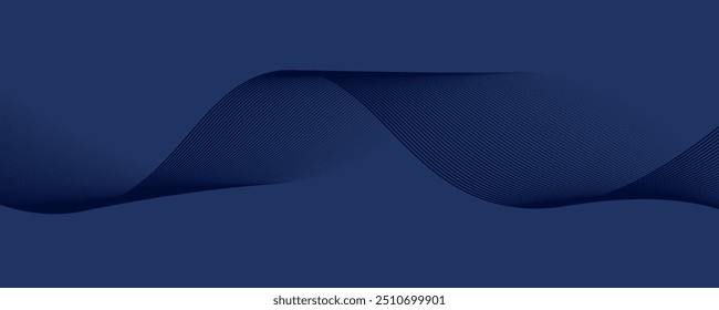 Design de fundo premium com padrão de linha azul escuro diagonal. Modelo horizontal vetorial para o banner de negócios digital lux