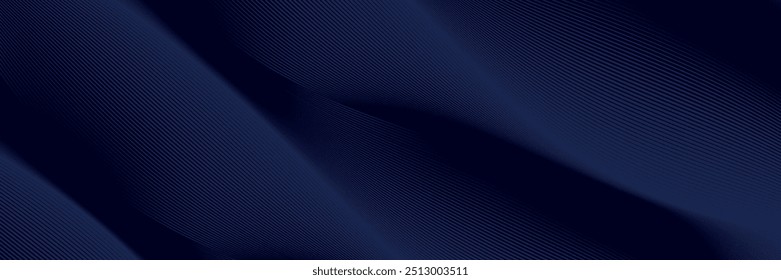 Diseño de fondo de Premium con patrón de línea azul oscuro diagonal. Plantilla de Vector para Anuncio digital de lujo, invitación, vale, certificado. Eps10