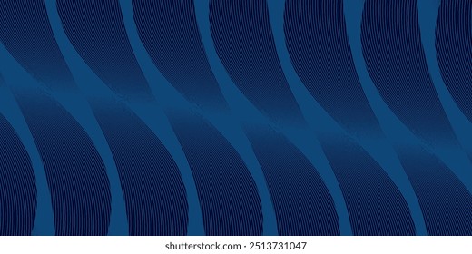 Design de fundo premium com padrão de linhas azul escuro diagonal. Modelo de vetor para banner de luxo digital, convite, voucher, certificado. Eps10, ilustração vetorial.