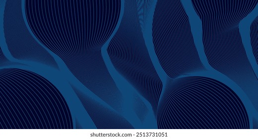 Premium background design with diagonal dark blue lines pattern. Vector template for digital luxury banner, invitation, voucher, certificate. Eps10, vector illustration.