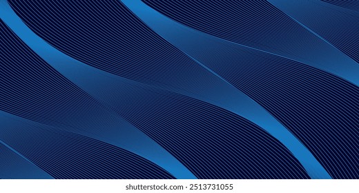 Premium background design with diagonal dark blue lines pattern. Vector template for digital luxury banner, invitation, voucher, certificate. Eps10, vector illustration.