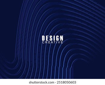Diseño de fondo de Premium con patrón de rayas azul oscuro diagonal. Plantilla Horizontal de Vector para Anuncio de negocios de lujo digital, invitación formal contemporánea, cupón de lujo, certificado, etc.	