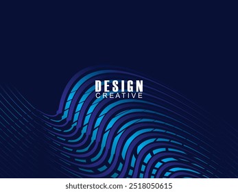 Premium background design with diagonal dark blue stripes pattern. Vector horizontal template for digital luxury business banner, contemporary formal invitation, luxury voucher, certificate, etc.	