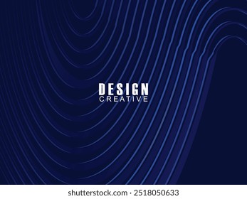 Diseño de fondo de Premium con patrón de rayas azul oscuro diagonal. Plantilla Horizontal de Vector para Anuncio de negocios de lujo digital, invitación formal contemporánea, cupón de lujo, certificado, etc.	