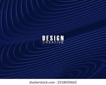 Diseño de fondo de Premium con patrón de rayas azul oscuro diagonal. Plantilla Horizontal de Vector para Anuncio de negocios de lujo digital, invitación formal contemporánea, cupón de lujo, certificado, etc.	